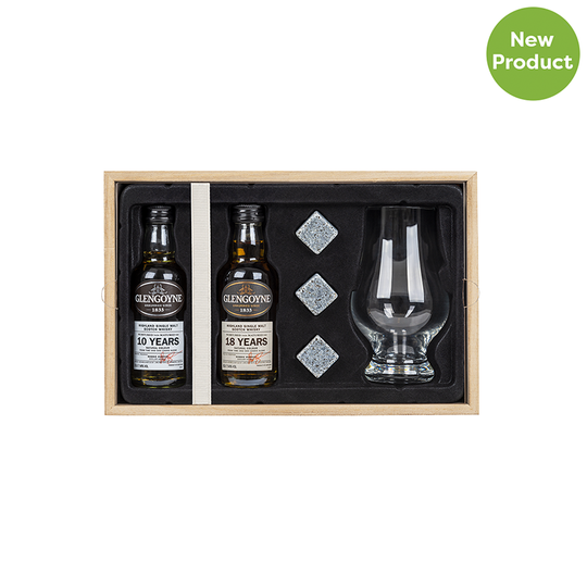 Malt Whisky Duo with Stones & Glass Gift Set