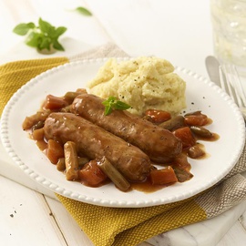 Pork & Apple Sausages with Mash