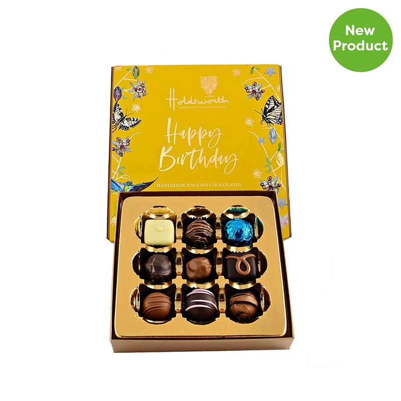 Holdsworth Chocolates Happy Birthday Chocolate Gift Box